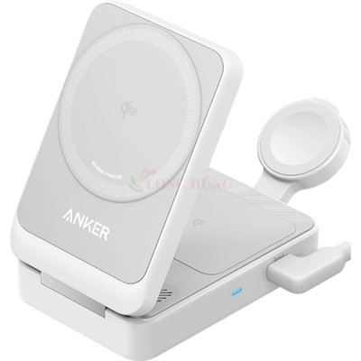 Đế sạc không dây Anker MagGo Wireless 3 in 1 Foldable B2557 - Hàng chính hãng