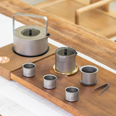 Bộ ấm pha trà Titanium tea set Keith Ti3924 - Hàng chính hãng