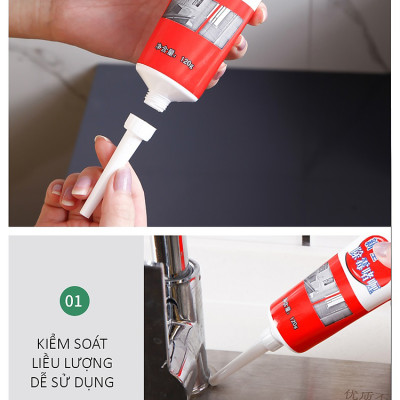 Dung Dịch Gel Tẩy Mốc Đa Năng Làm Sạch Gioăng Cao Su, Kẽ Tường 120g Cao Cấp - Hàng Loại 1 - Chính Hãng MINIIN