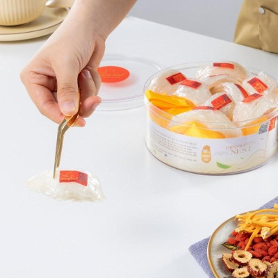 [CHÍNH HÃNG] Yến Sào Hoàng Kim - Hộp Quà Kim Lộc Quý (50g Tổ Yến Thượng Hạng & 4 Hũ Yến Chưng Đường Phèn) - Quà Biếu Cao Cấp, Sang Trọng