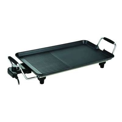 Bếp Nướng Điện DAMAS Electric Grill DK 7558 - Công suất 1500W mạnh mẽ - Thiết kế rãnh thoát dầu mỡ tiện dụng - Lớp phủ chống dính Greblon từ Đức - Hàng chính hãng