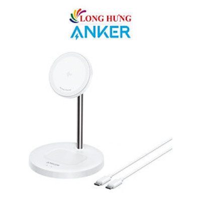 Đế sạc Anker MagGo Wireless 2 in 1 USB-C 15W A2544 - Hàng chính hãng