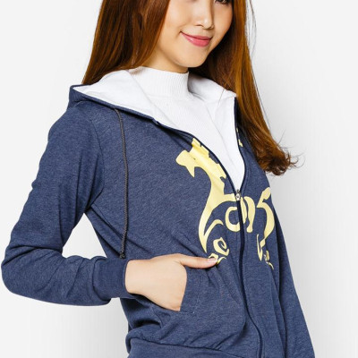 Áo khoác nữ in hình Ất Mùi con dê, chất liệu nỉ bông, phù hợp thời tiết mát Phúc An 4021