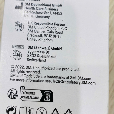 Combo 3 hộp băng dán mắt tập nhược thị 3M Nexcare cỡ bé 1537 cho trẻ dưới 4 tuổi, 50 miếng/hộp ( bao bì mới)