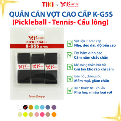 Quấn Cán Vợt KINGTEK K-G5S | Overgrip Cao Cấp Cho Pickleball  / Cầu Lông / Tennis | Êm Tay – Chống Trượt – Hút Mồ Hôi -