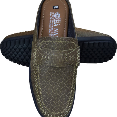 Dép Bít Mũi Nam Da bò Thật HÀ NAM Cao Cấp GSB2037