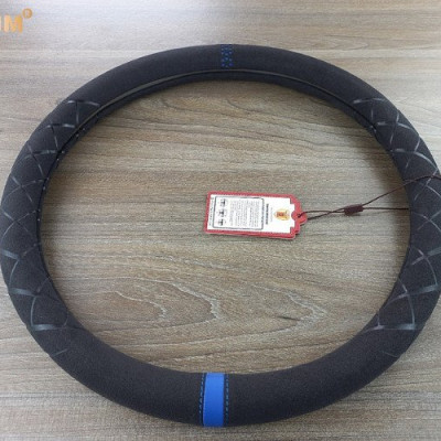 Bọc vô lăng cao cấp Macsim mã 8858 màu đen + xanh blue