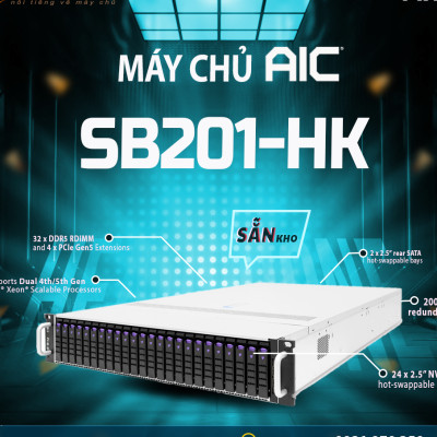 Máy chủ AIC SB201-HK - Hàng Chính Hãng