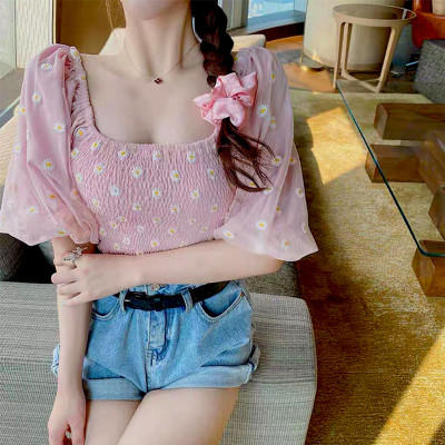 Áo trễ vai phong cách hàn quốc QK11 - Áo trễ vai nữ tay phòng hàn quốc