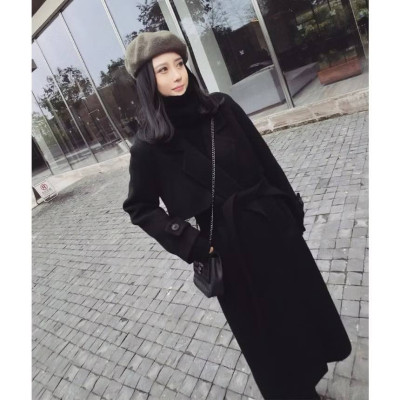 Áo mangto dạ cashmere cao cấp phong cách Hàn Quốc