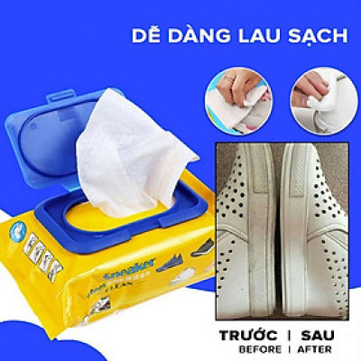 Giấy vệ sinh  giày bịch 30 tờ , vệ sinh các giày thể thao , các loại da , siêu sạch ,giúp sáng bóng , sạch sẽ , tiện lợi nhỏ gọn dễ dàng mang theo mọi nơi 