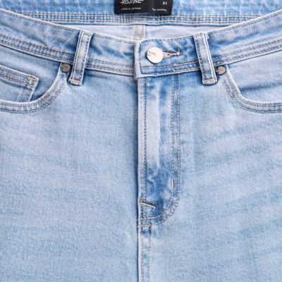 Quần denim nam dài xanh nhạt slim cropped - ROUTINE 10S25DPA005