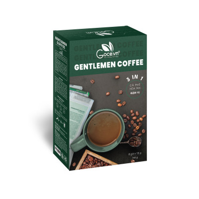 Gentlemen Coffee Goce - Cafe Nam hòa tan 3 trong 1 - 144g (8 gói x 18g)