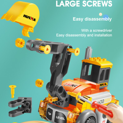 FEELO - 1659 - Xe công trình biến hình 6in1 (141 Chi Tiết)