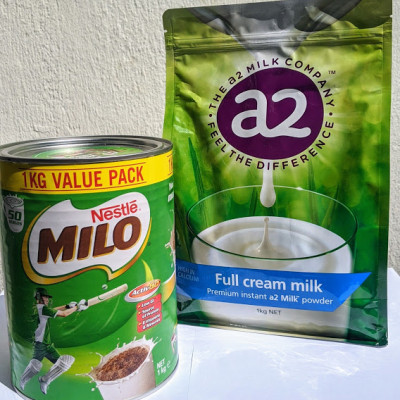 Sữa Milo Úc Nestle và A2 nguyên kem Úc giàu dinh dưỡng giúp trẻ phát triển chiều cao và tăng cường sức tăng- QuaTangMe Extaste