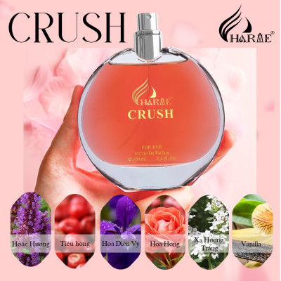 Nước Hoa Nữ CHARME CRUSH - 100m Lưu Hương Lâu Phong Cách Nữ Tính, Tươi Mát, Dịu Dàng - Nước Hoa Chính Hãng