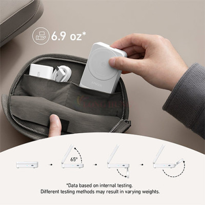 Đế sạc không dây Anker MagGo Wireless 3 in 1 Foldable B2557 - Hàng chính hãng