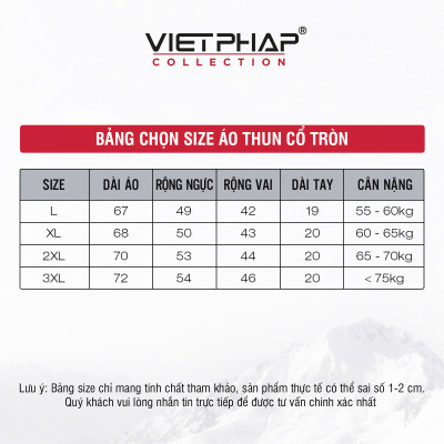 Áo Thun Nam VIỆT PHÁP - Chất liệu Cotton co dãn thấm hút mồ hồi tốt 7903
