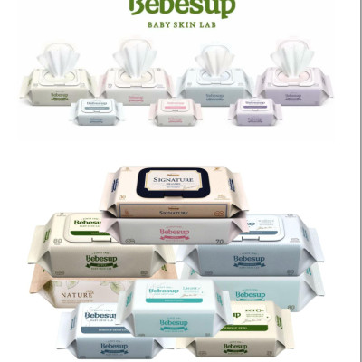 Combo 10 Gói Khăn Ướt Bebesup Zero 80 Tờ/Gói Nhập Khẩu Hàn Quốc Thương Hiệu Bebesup