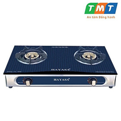[HÀNG CHÍNH HÃNG] Bếp gas đôi kiếng cường lực cao cấp HAYASA HA-8900 2 đầu hâm