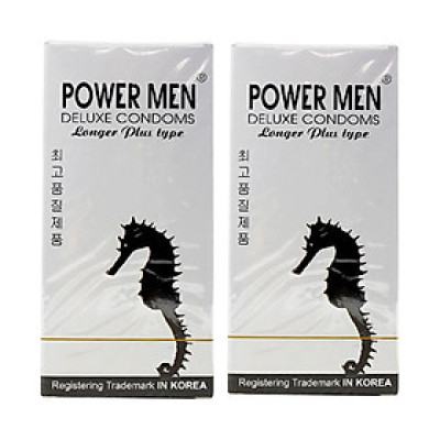 BỘ 2 BAO CAO SU GÂN GAI KÉO DÀI THỜI GIAN POWERMEN LONGER PLUS TYPE