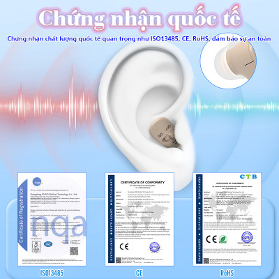 Máy trợ thính nhét tai siêu mini Funmic EN-IA102C