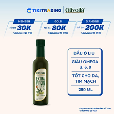 Dầu Ôliu Nguyên Chất Olivoilà (250ml / Chai)
