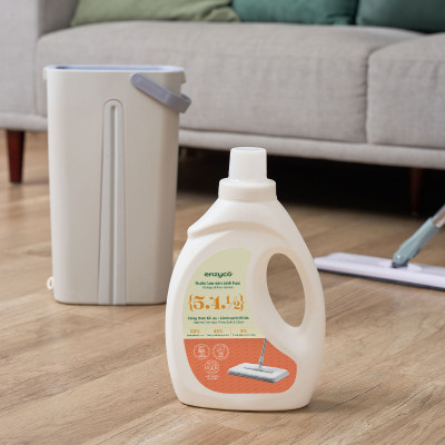 Combo nước lau sàn và nước giặt sinh học ENZYCO 2L - Chiết xuất Bồ hòn và Enzyme Dứa