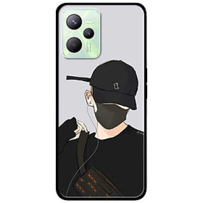 Ốp lưng dành cho Realme C35 mẫu Chàng Trai Nón Đen