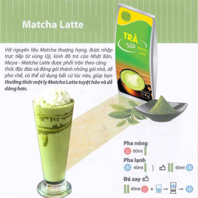 Trà sữa hòa tan Maya Matcha Latte - Túi 1 kg