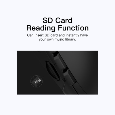 Loa không dây di động Bluedio HS Bluetooth gắn trên cổ với hỗ trợ âm thanh vòm trung thực Chức năng FM Thẻ SD