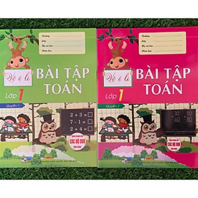 Sách Vở Ô Li Bài Tập Toán Lớp 1 Quyển 1+2) (HA-MK)