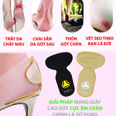 Combo 01 cặp lót giày nguyên bàn chân đa năng và 01 cặp lót giày bảo vệ gót chân 2 trong 1_buybox_BBPK11&09