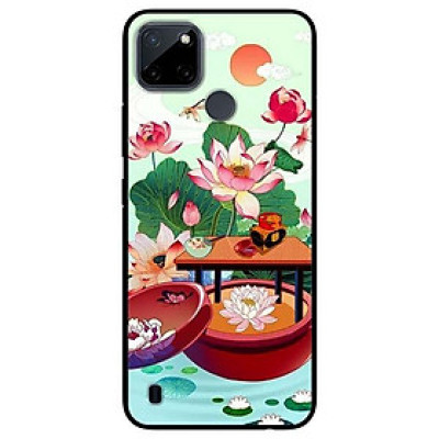 Ốp lưng dành cho Realme C21Y - C25Y mẫu Bàn Sen