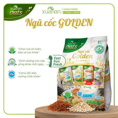 Combo 11 Túi Ngũ Cốc Golden (Variety Pack) Xuân An [ít đường] 400G {25g*16 gói}