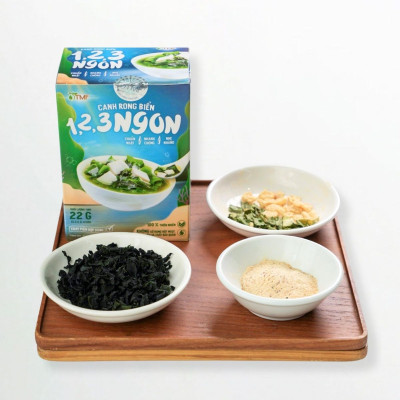 Canh dưỡng sinh rong biển hộp 4 gói TÂM MINH FOODS dinh dưỡng ăn liền tiện lợi