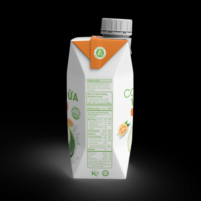 Nước dừa đóng hộp Cocoxim Tắc dung tích 330ml/Hộp
