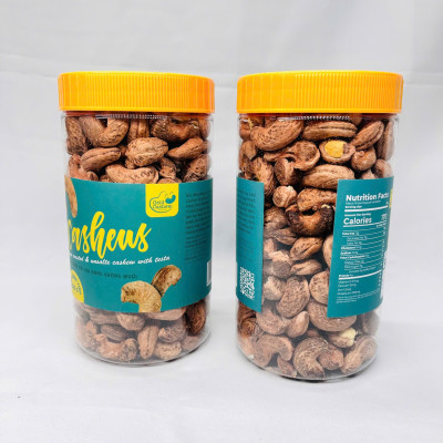 Hạt Điều Vỏ Lụa Rang Không Muối Hộp 500g