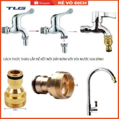 Bộ dây vòi xịt nước rửa xe, tưới cây . tăng áp 3 lần, loại 3m, 5m 206236A đầu đồng, cút, nối PE, d.vàng