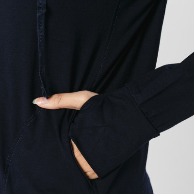 Áo khoác nữ xỏ ngón Basix 4034_xanhDen