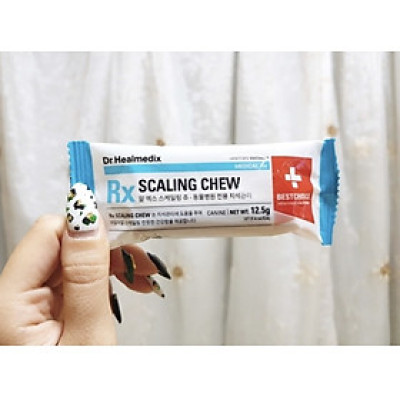 Bánh gặm tốt cho răng Dr.Healmedix Rx Scaling Chew (12,5g x 12 gói ) - thanh nhai phòng bệnh răng miệng,loại bỏ mảng bám