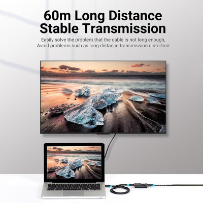 Đầu nối di động Vention AIEB0 HDMI 2.0 4K @ 60Hz khuếch đại tín hiệu 