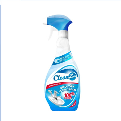 Chai Xịt  Siêu Tẩy Cặn Canxi CleanZ Chống Ăn Mòn Inox Vệ Sinh Vòi Rửa, Vòi Sen, Vách Kính 330ml