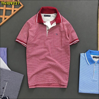 Áo Thun Nam Tay Ngắn Có Cổ, Túi Ngực Trái