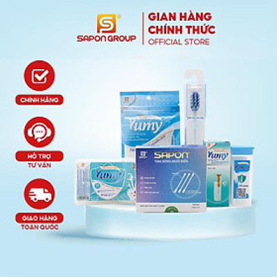 [Combo] 6 món chăm sóc vệ sinh cá nhân – Tăm bông + Tăm chỉ + Tăm nhựa + Bàn chải SAPON