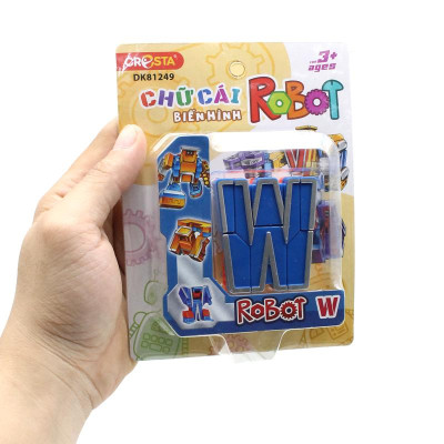 Đồ Chơi Lắp Ráp Biến Hình Robot Chữ Cái W - Cresta DK81248