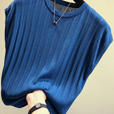 Áo len nữ ngắn tay trơn cổ tròn nhiều màu Haint Boutique Al15