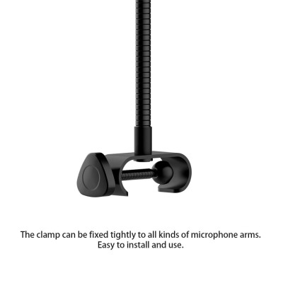 Màn hình Yanmai Microphone bộ lọc Pop Hình tròn Mặt nạ gió, Màn chắn hình lưới,kim loại hai lớp với kẹp đứng