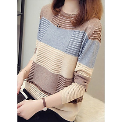 Áo len nữ kẻ caro màu Haint Boutique Al07