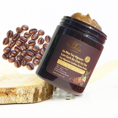 Combo Cà phê làm sạch da chết Tây Nguyên Tabaha 250ml + Nước xịt dưỡng tóc tinh dầu bưởi Tabaha 120ml